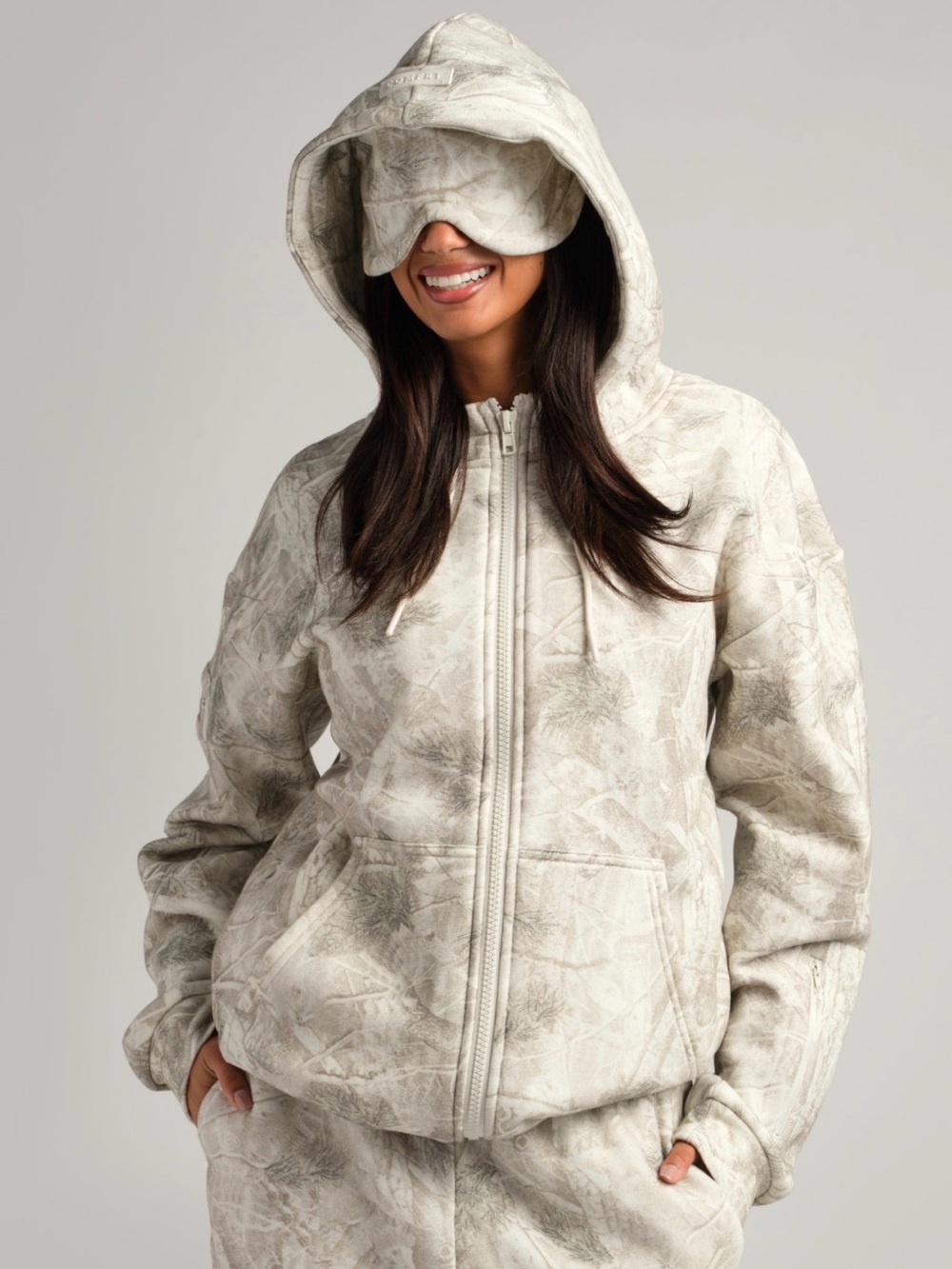 NWOT Airplane Mode Travel Zip-Up Hoodie